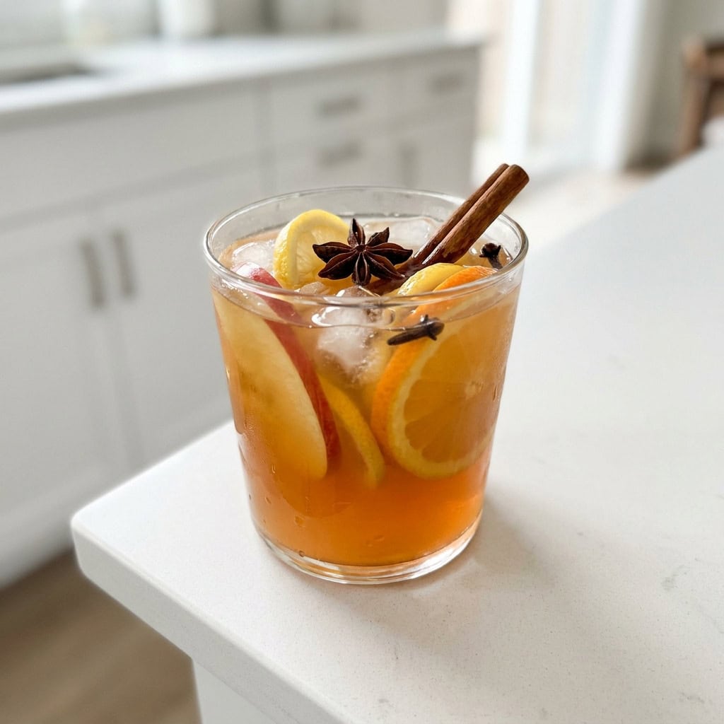 Spiced Apple Cider Fizz Mocktail Recipe