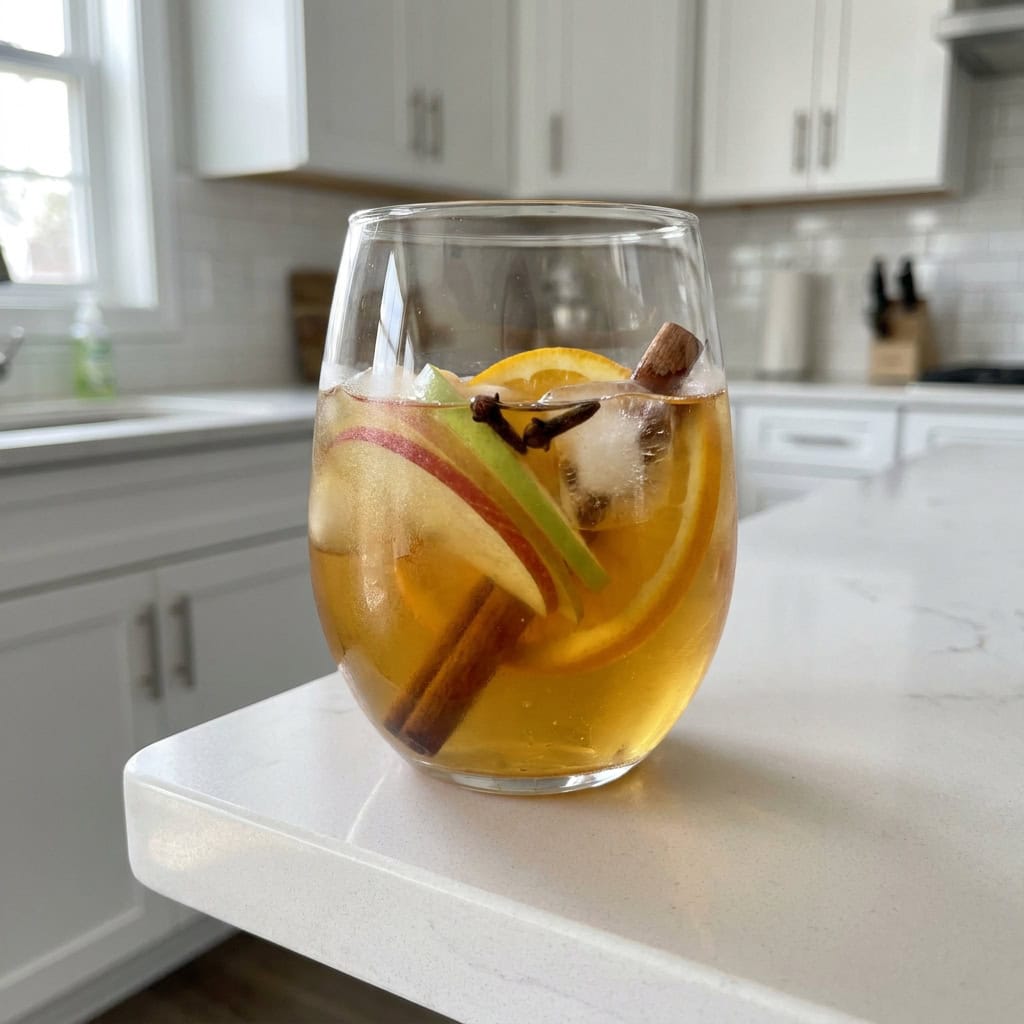 Spiced Apple Cider Sangria Cocktail Recipe