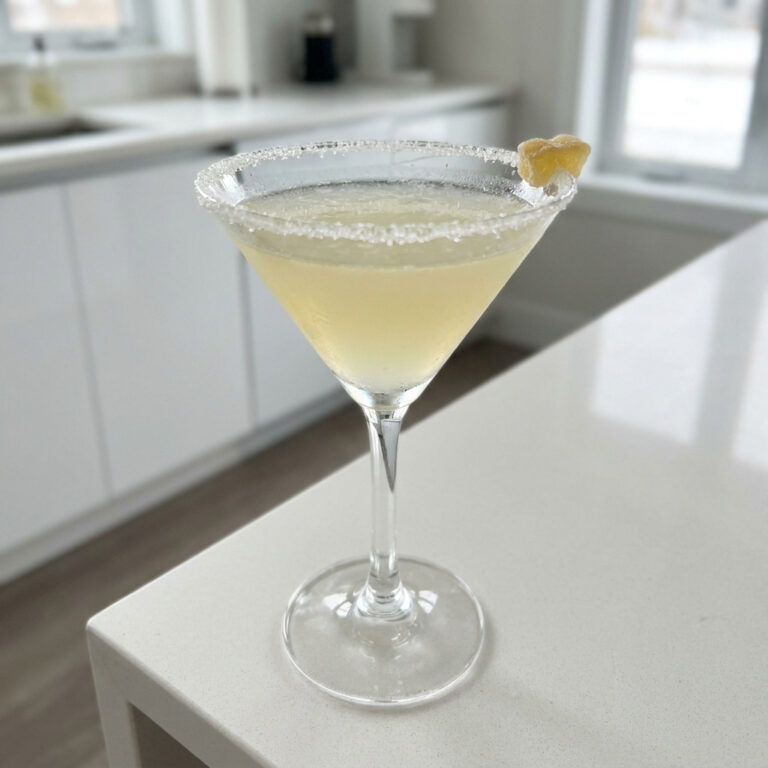 Spiced Ginger Lemon Drop Cocktail Recipe