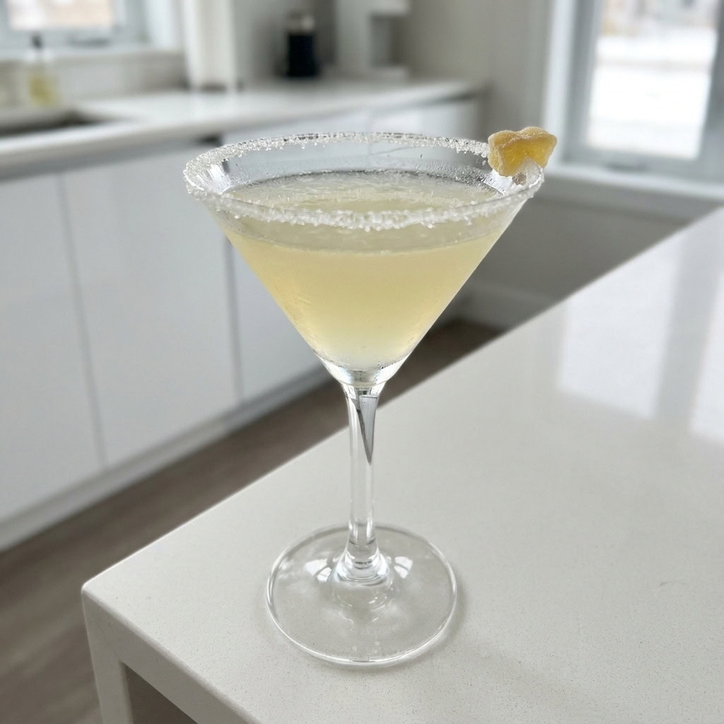 Spiced Ginger Lemon Drop Cocktail Recipe