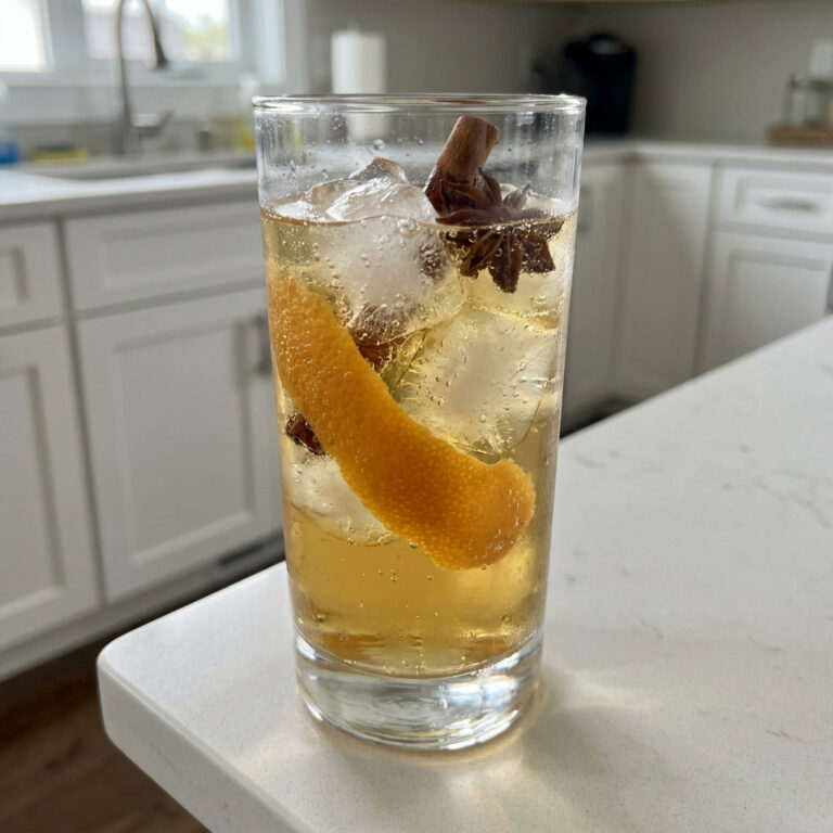 Spiced Orange Peel Gin and Tonic Cocktail Recipe