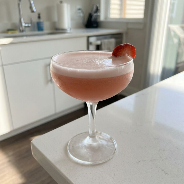 Strawberry Amaretto Sour Cocktail Recipe