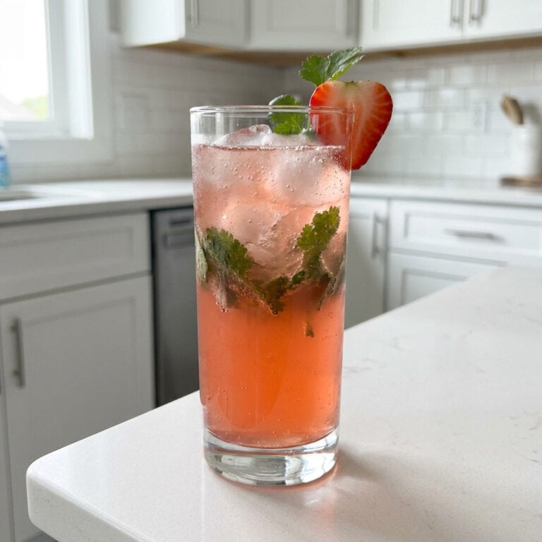 Strawberry Cilantro Cooler Mocktail Recipe
