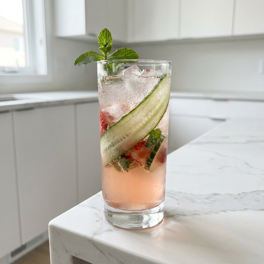 Strawberry Cucumber Cooler Cocktail Recipe