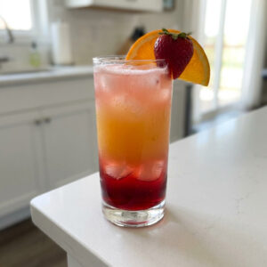 Strawberry Orange Sunrise Mocktail Recipe