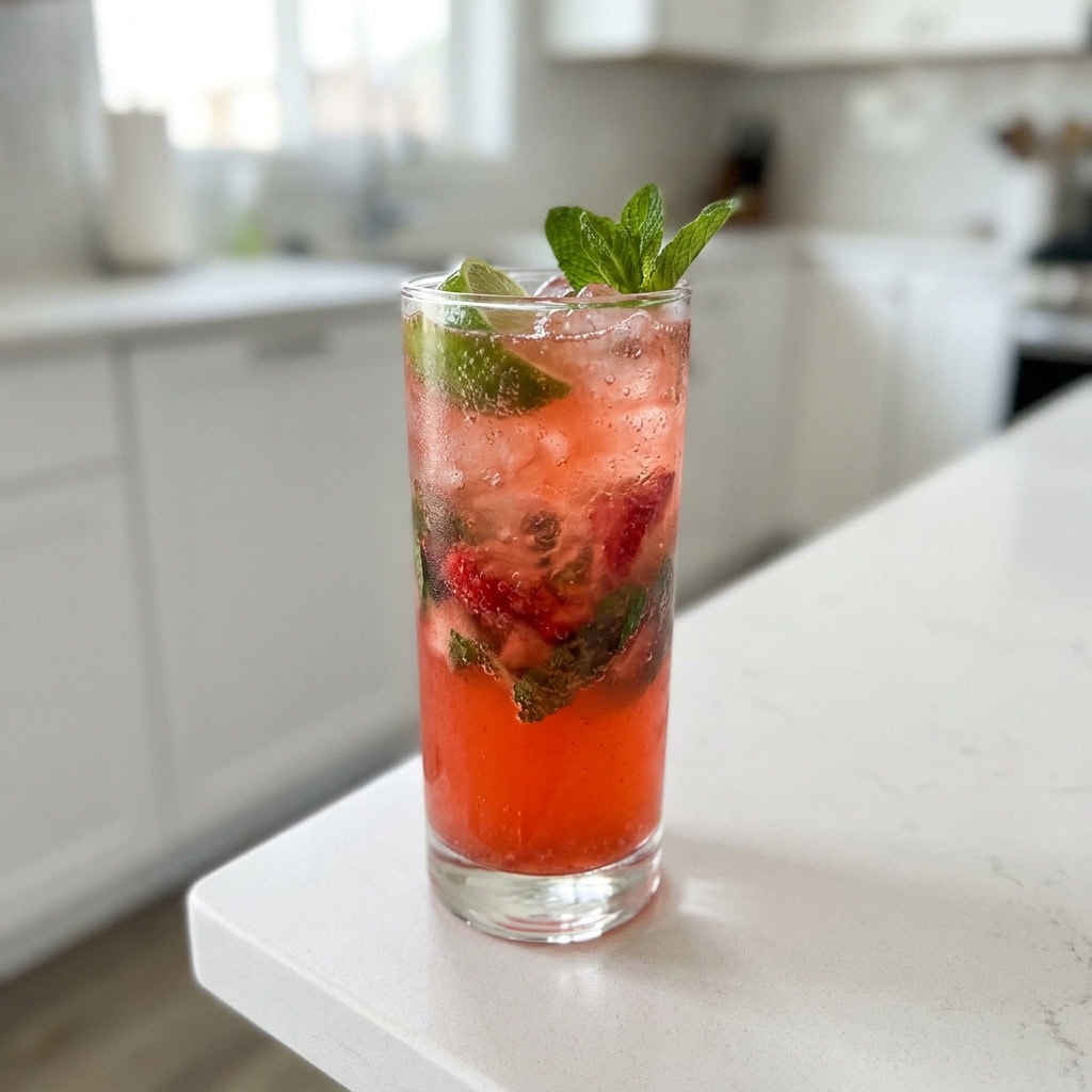 Strawberry Tamarind Twist Mocktail Recipe