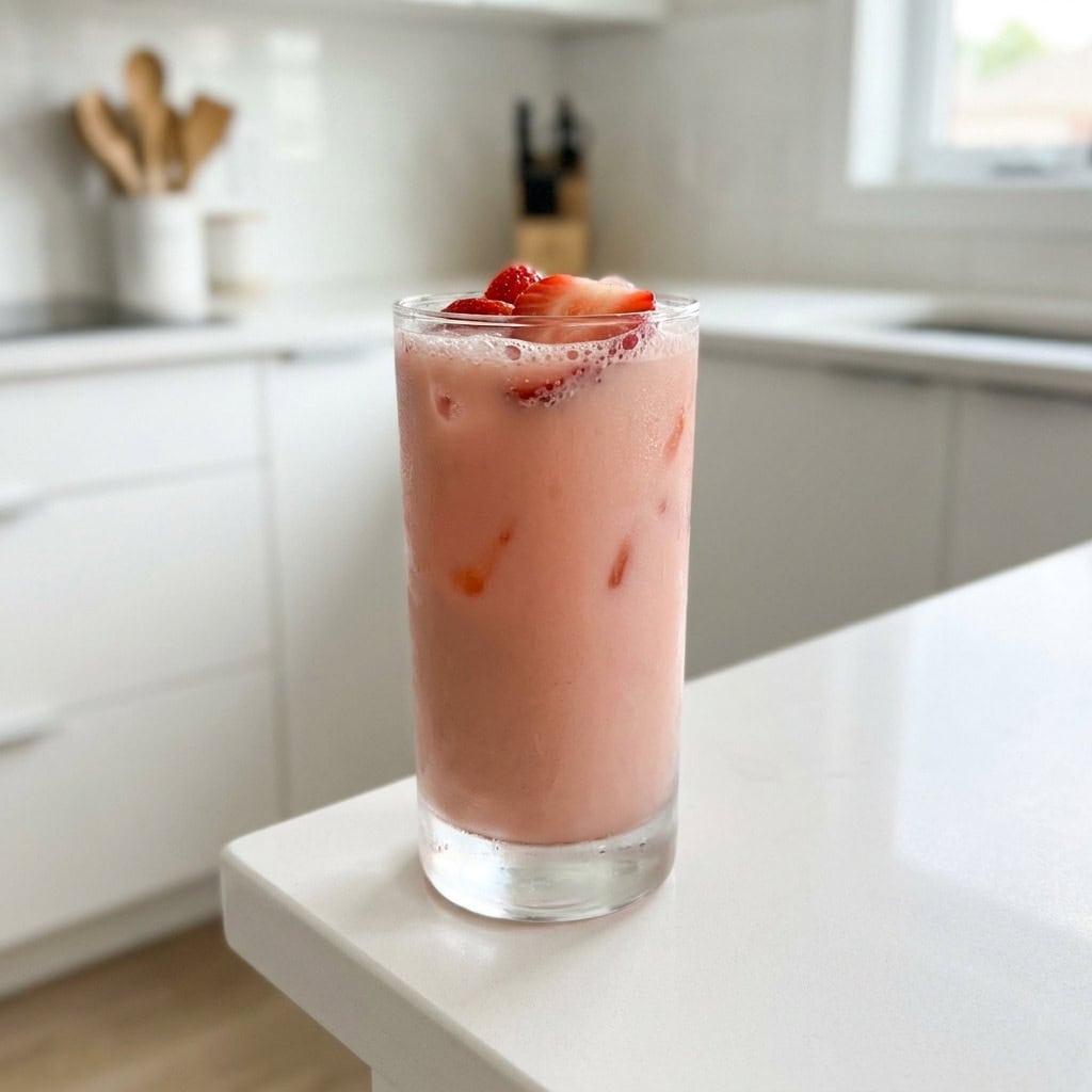 Strawberry Vanilla Cream Mocktail Recipe