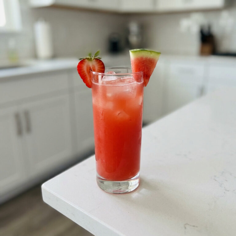 Strawberry Watermelon Cooler Mocktail Recipe