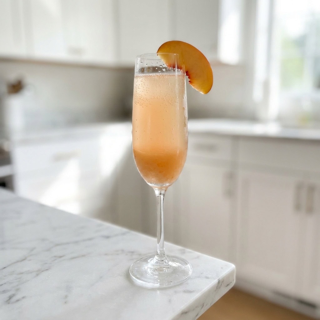 Virgin Bellini Mocktail Recipe