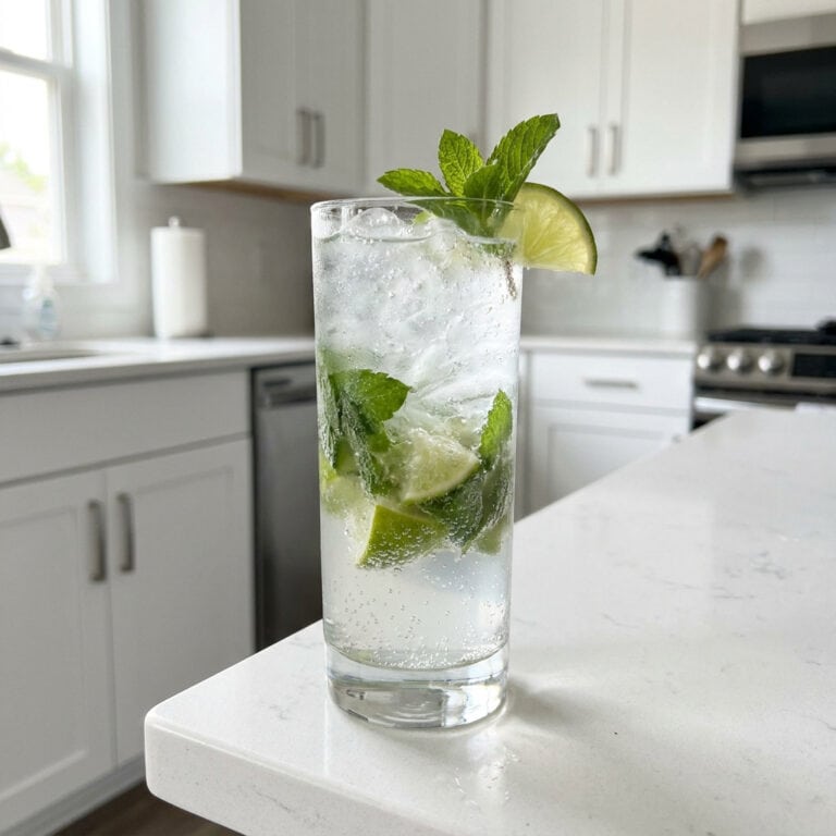 Virgin Mojito With Fresh Mint Mocktail Recipe