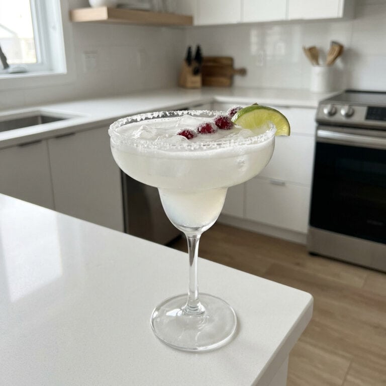 White Christmas Margarita Cocktail Recipe