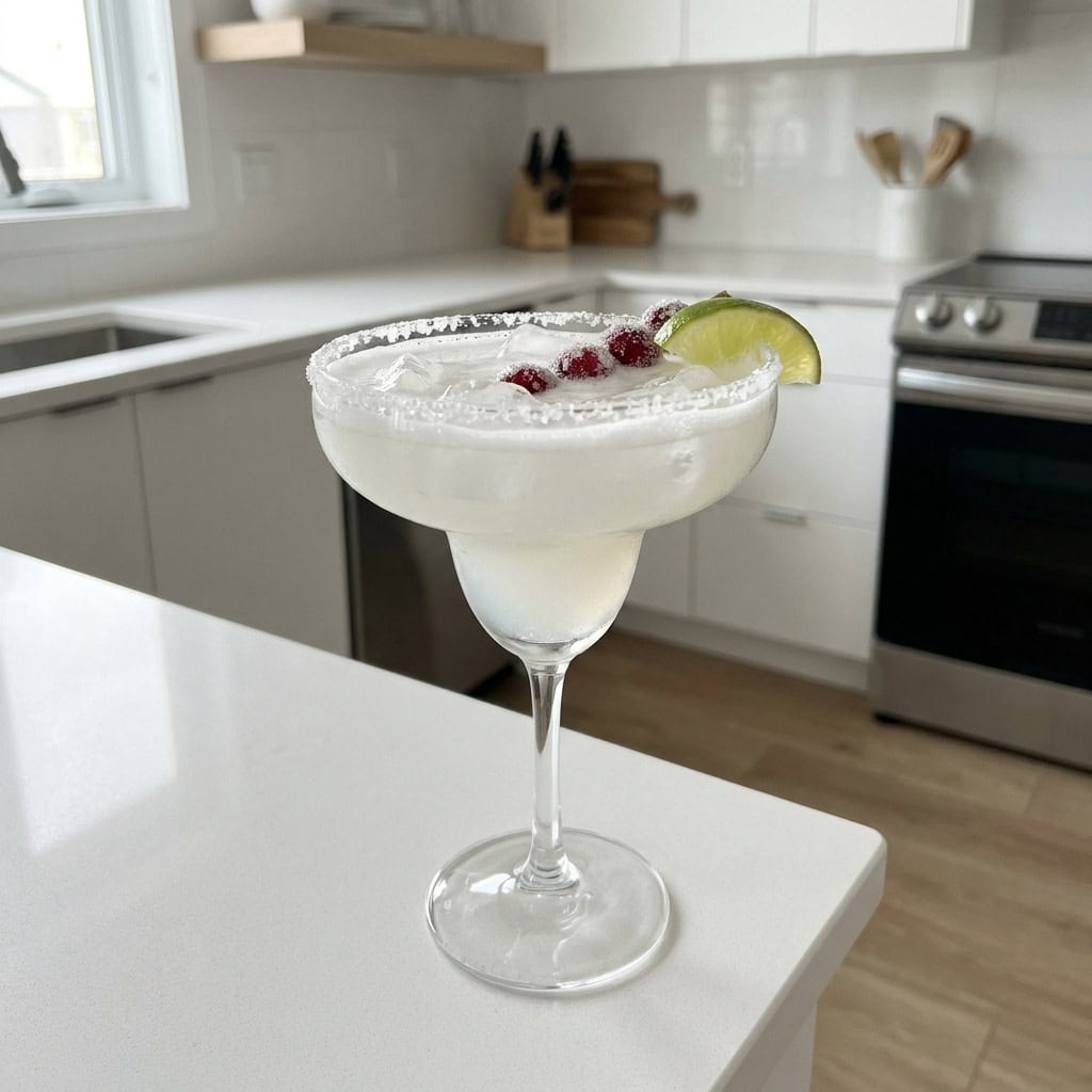 White Christmas Margarita Cocktail Recipe