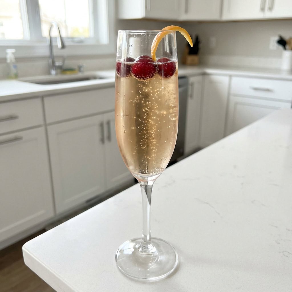 White Cranberry Champagne Cocktail Recipe