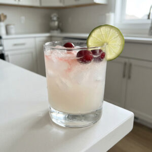 White Cranberry Coconut Rum Punch Cocktail Recipe