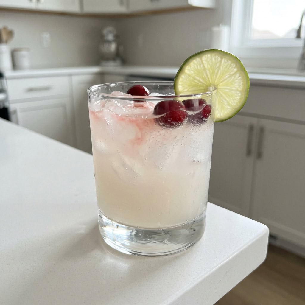 White Cranberry Coconut Rum Punch Cocktail Recipe