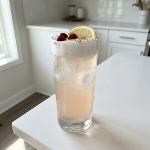 White Cranberry Gin Fizz Cocktail Recipe