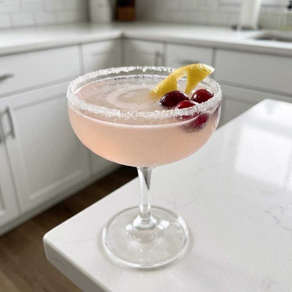 White Cranberry Lemon Drop Cocktail Recipe