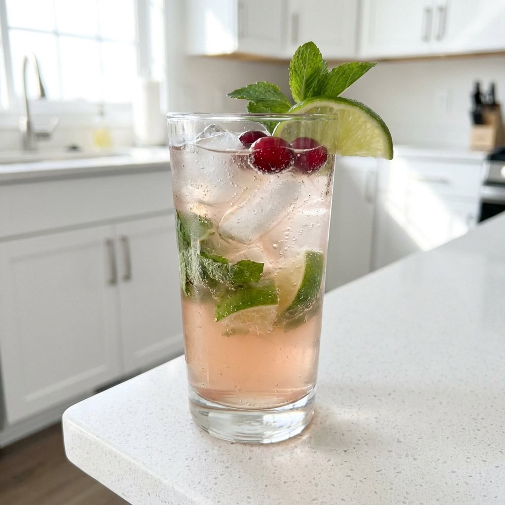 White Cranberry Mojito Cocktail Recipe