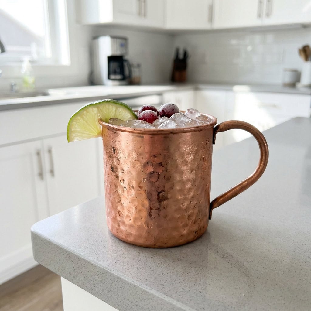 White Cranberry Moscow Mule Cocktail Recipe
