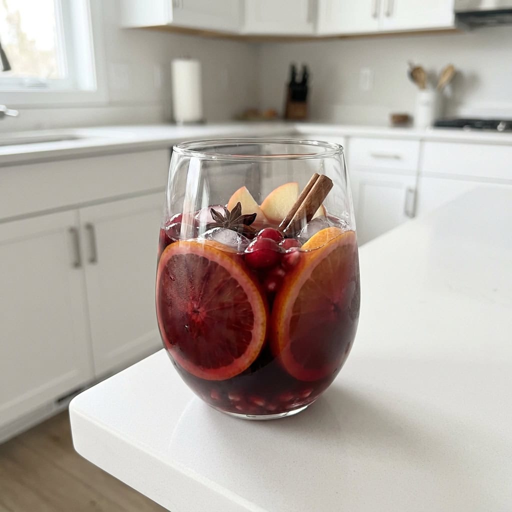 Winter Citrus Sangria Cocktail Recipe