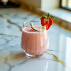 Creamy Strawberry Coconut Mocktail Recipe