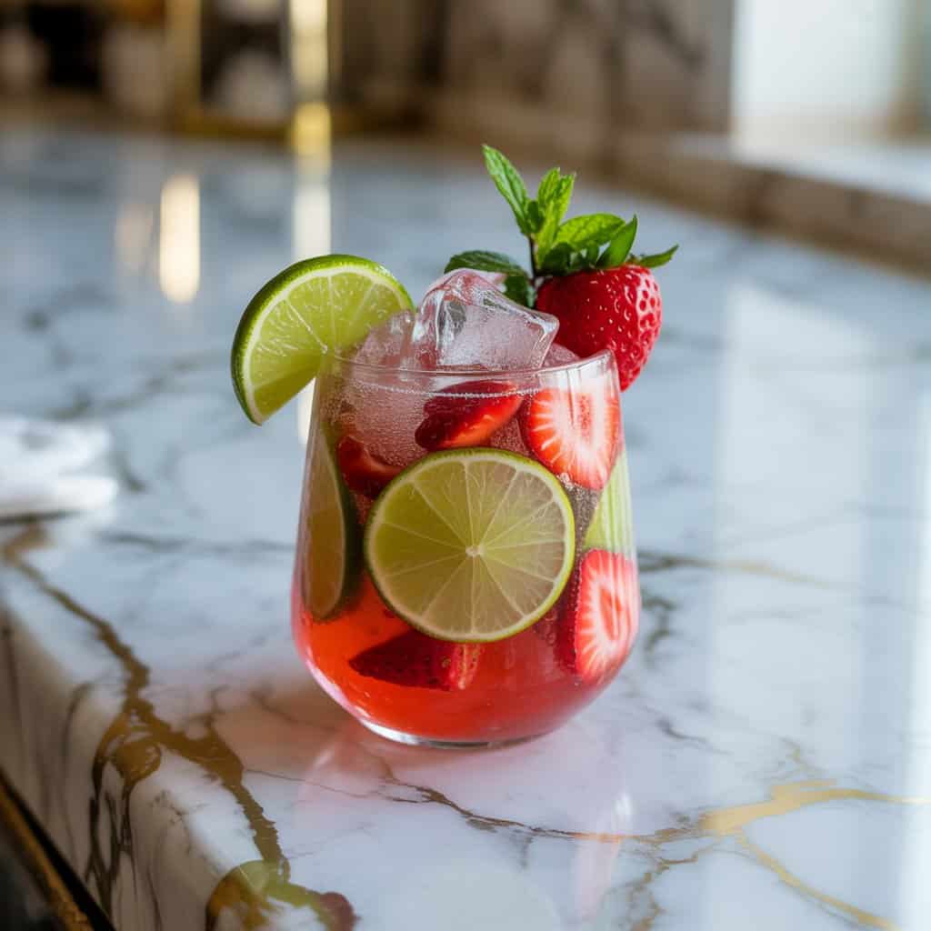 Frozen Strawberry Lime Mocktail Recipe