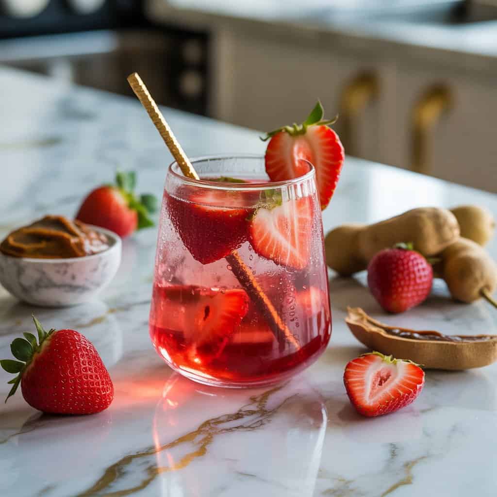 Strawberry Tamarind Twist Mocktail Recipe