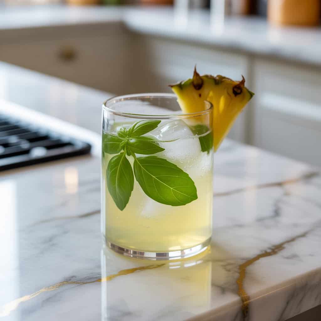 Pineapple Basil Ranch Water Cocktail Recipe