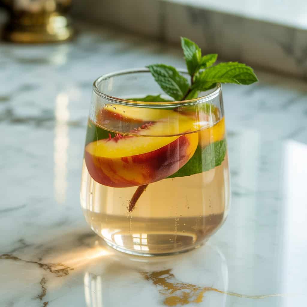 Ginger Peach Ranch Water Cocktail Recipe