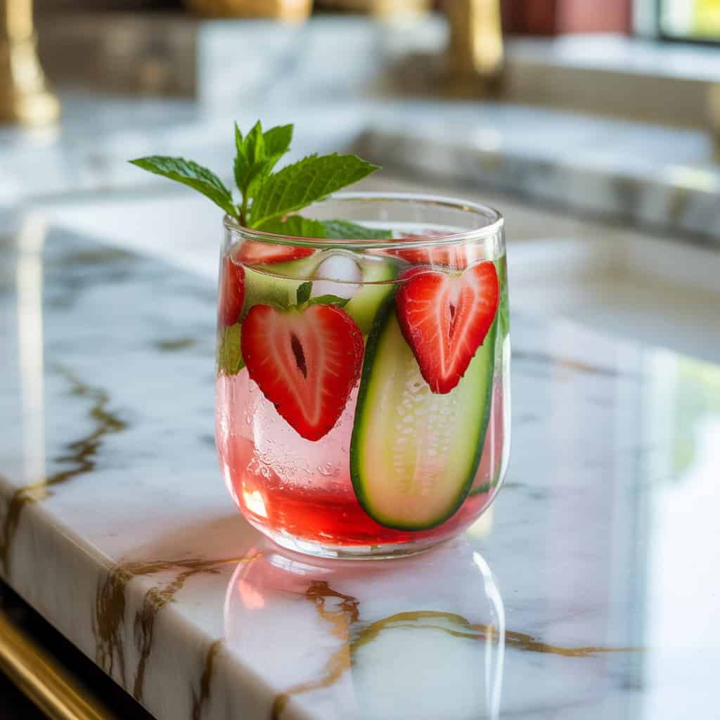 Strawberry Cucumber Cooler Cocktail Recipe
