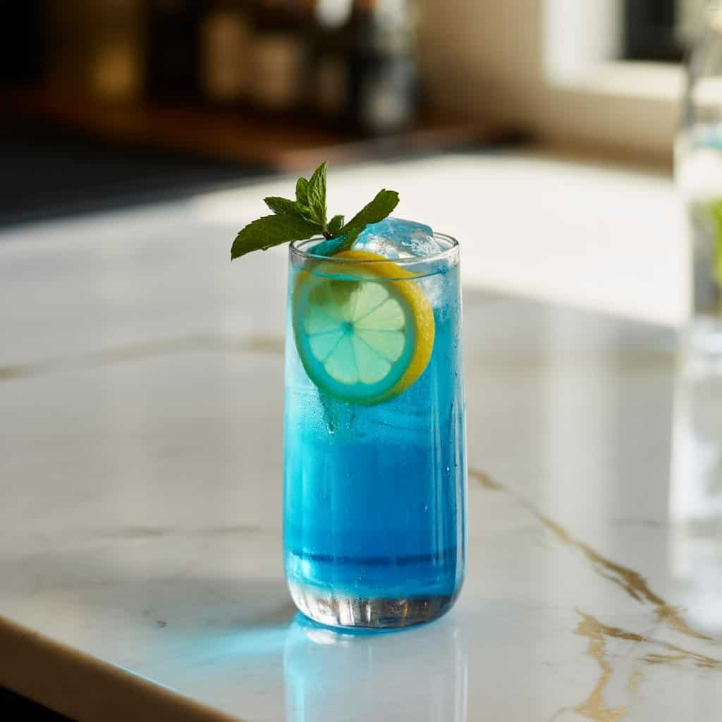 Blue Curacao Collins Cocktail Recipe