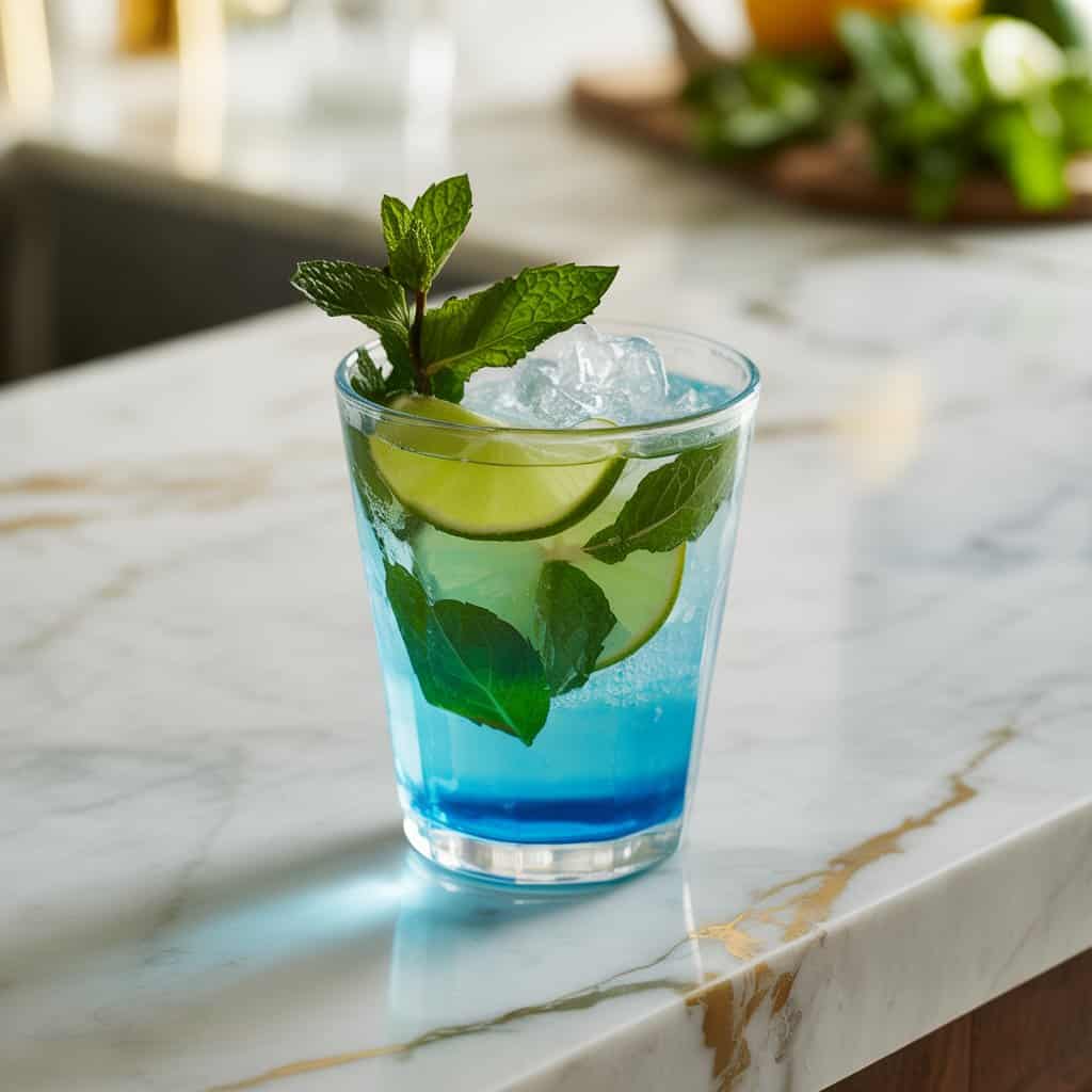 Blue Curacao Mojito Cocktail Recipe