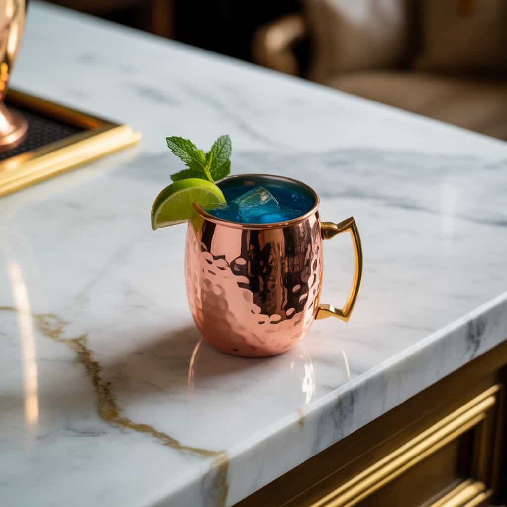 Blue Curacao Mule Cocktail Recipe