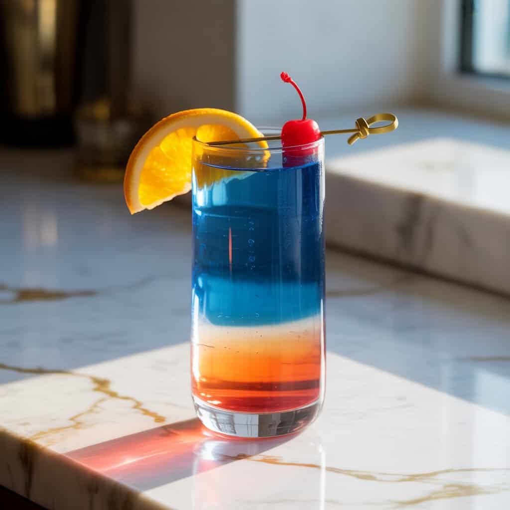 Blue Curacao Sunset Cocktail Recipe