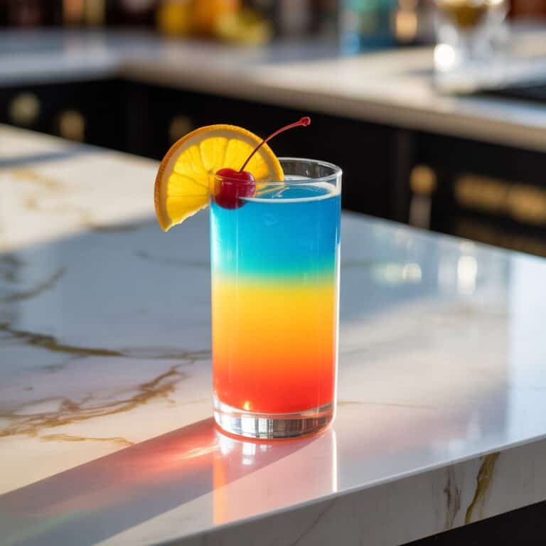 Blue Curacao Tequila Sunrise Cocktail Recipe