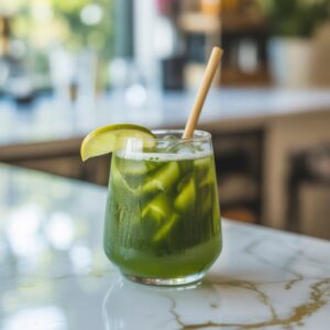 Iced Matcha Green Tea Cocktail Recipe