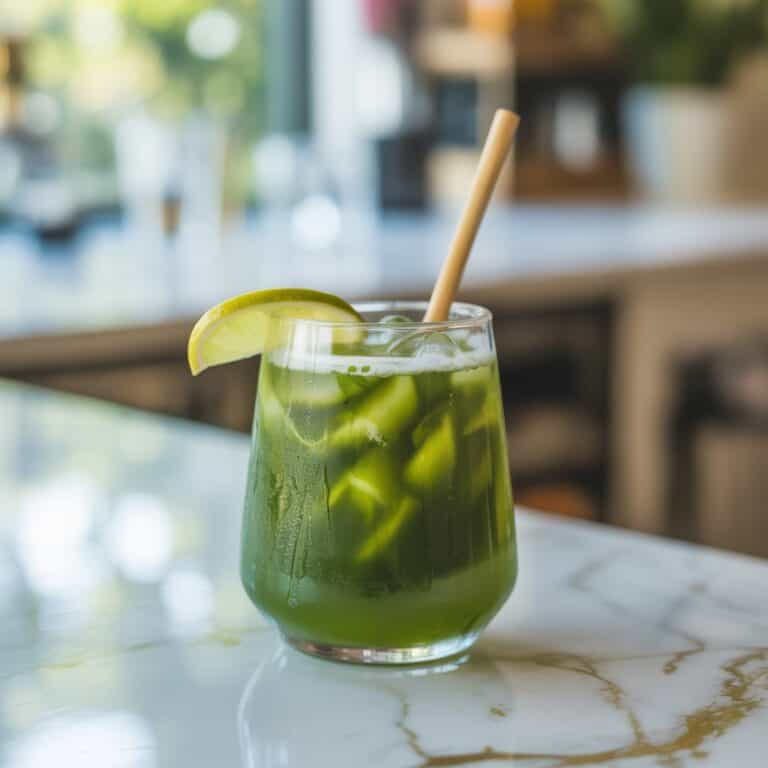 Iced Matcha Green Tea Cocktail Recipe