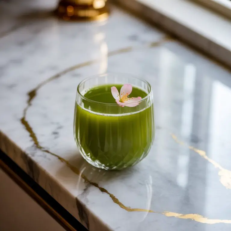 Matcha Orange Blossom Tea Cocktail Recipe