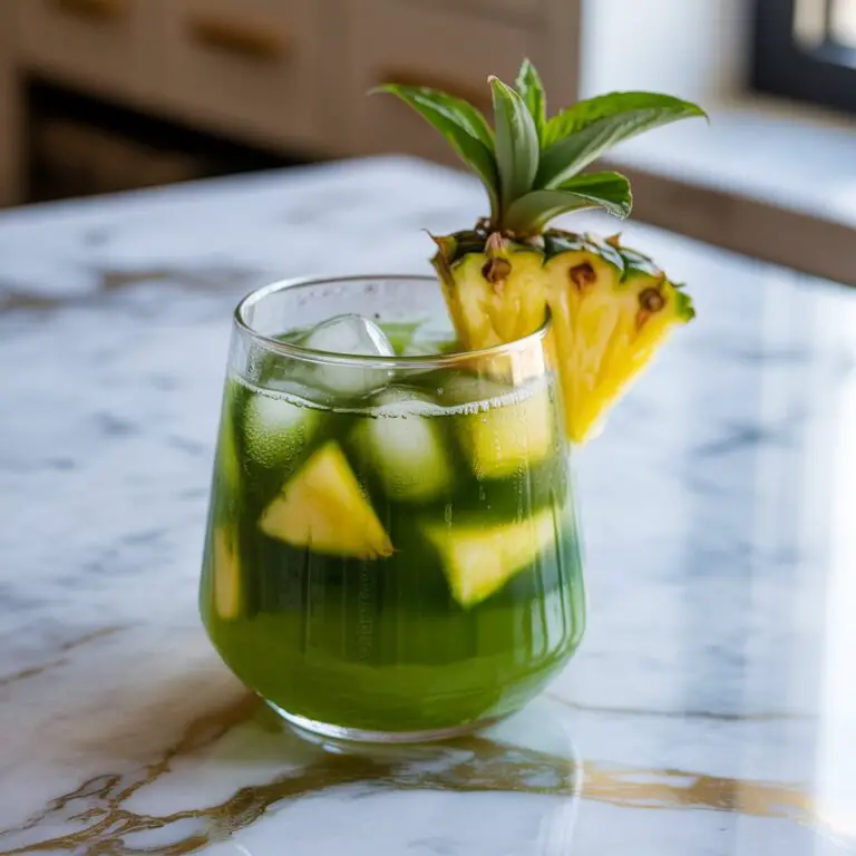 Matcha Pineapple Cooler Cocktail Recipe