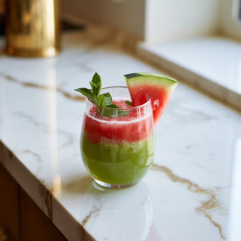Matcha Watermelon Refresher Cocktail Recipe