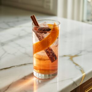 Spiced Orange Peel Gin and Tonic Cocktail Recipe