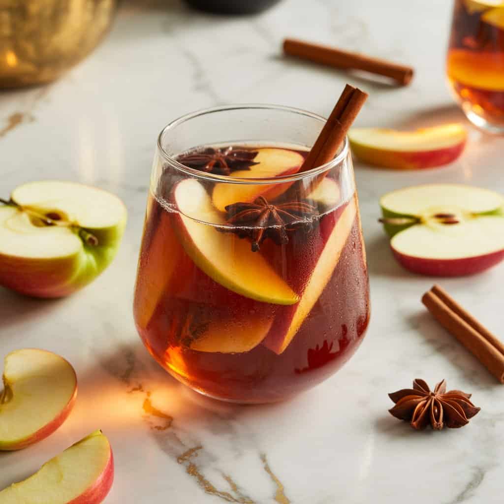 Spiced Apple Cider Sangria Cocktail Recipe