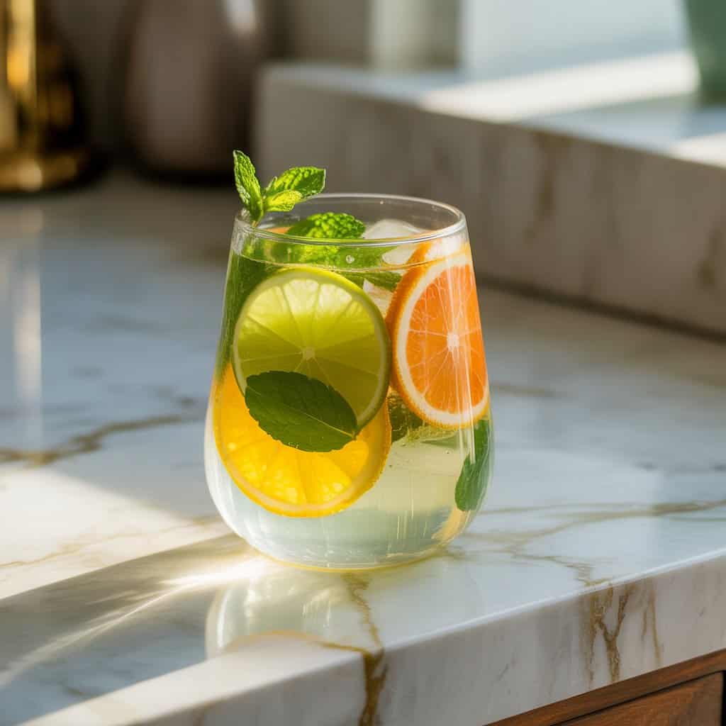 Citrus Mint Cooler Mocktail Recipe
