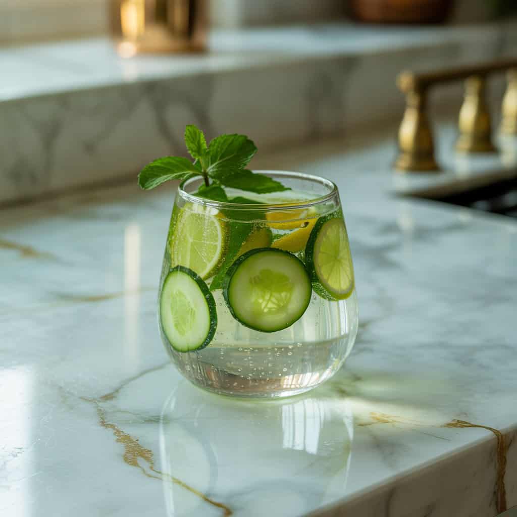 Cucumber Lime Refresher Mocktail Recipe
