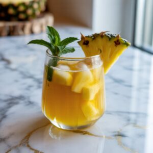 Frosty Pineapple Punch Mocktail Recipe