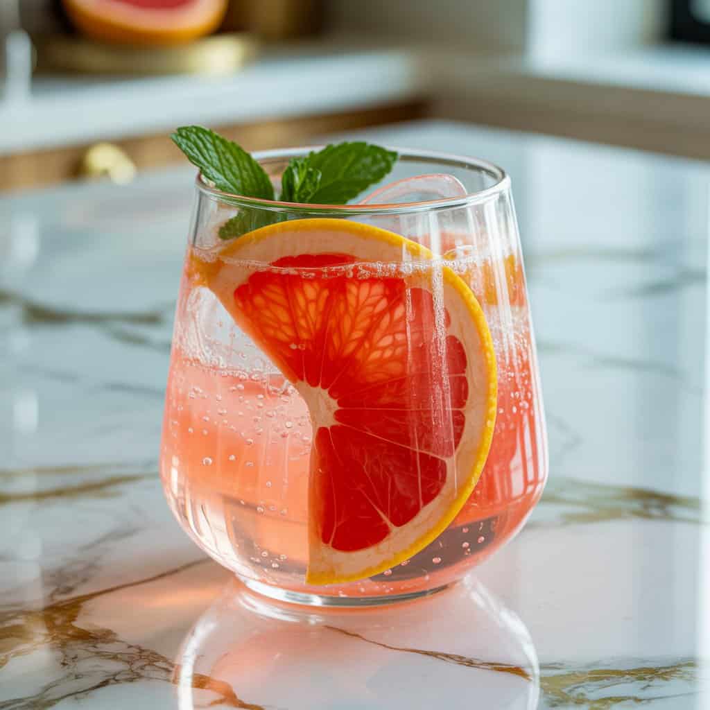 Sparkling Grapefruit Punch Mocktail Recipe