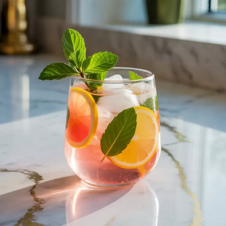 Peppermint Citrus Cooler Mocktail Recipe