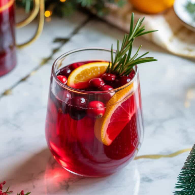Holiday Berry Punch Mocktail Recipe