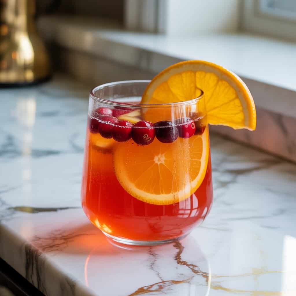 Orange Cranberry Cooler Mocktail Recipe