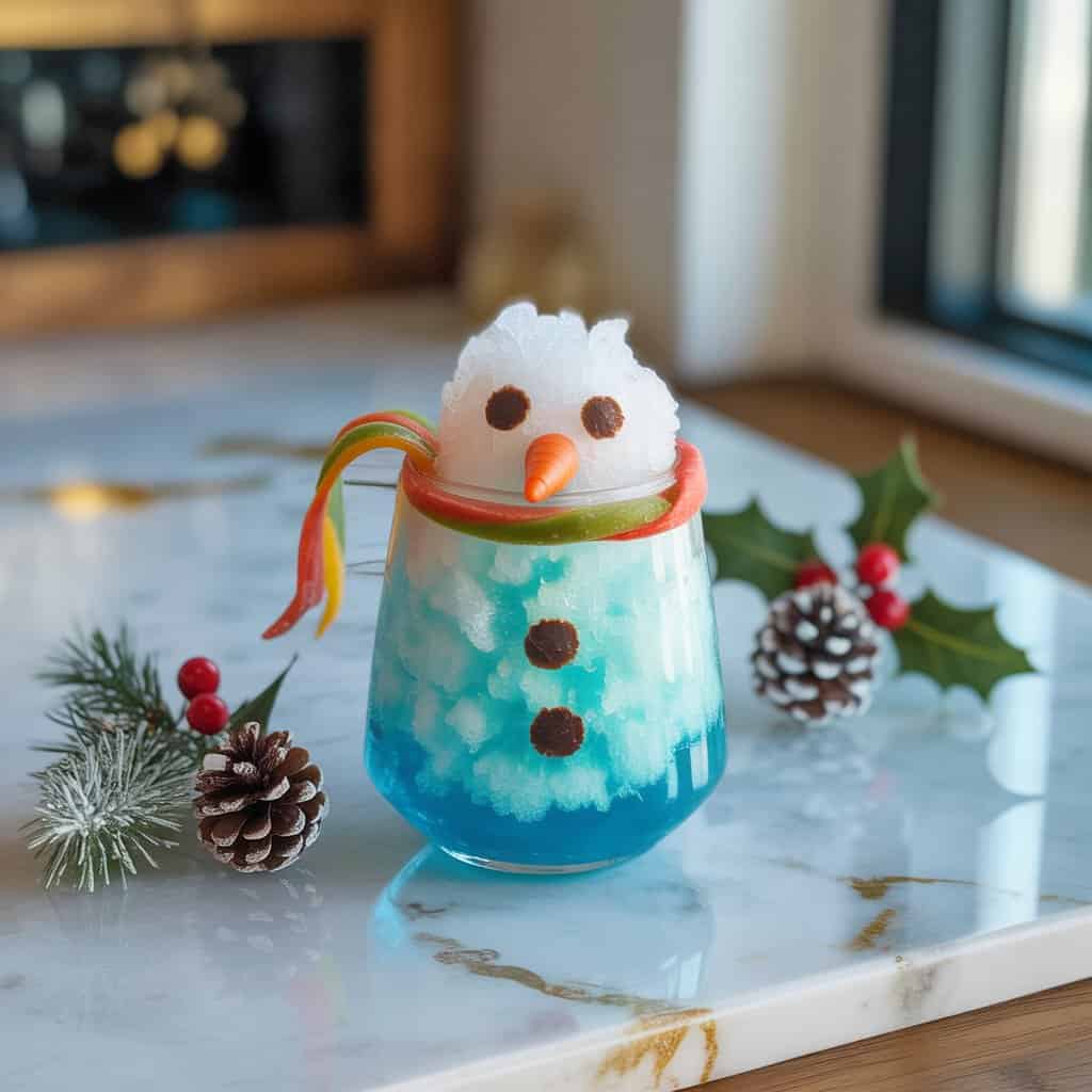 Snowman Slush Mocktail Recipe